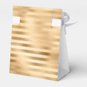 90e verjaardag Elegant White Gold Framed Script Bedankdoosjes (Achterkant)