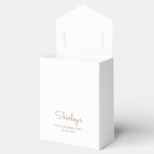 90e verjaardag Elegante Gouden Glitter Drip Script Bedankdoosjes (Geopend)