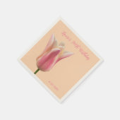 90e verjaardag Elegante Tulp Bloem Party Servetten (Hoek)