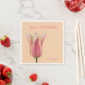 90e verjaardag Elegante Tulp Bloem Party Servetten (Insitu)