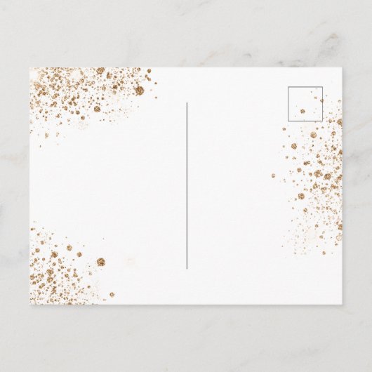 90e verjaardag eucalyptus greenery glitter elegant uitnodiging briefkaart (Achterkant)