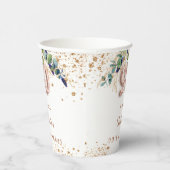 90e verjaardag eucalyptus greenery glitter name papieren bekers (Rechts)