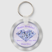 90e verjaardag Favors PERSONALISEERD VOOR HAAR Sleutelhanger (Voorkant)