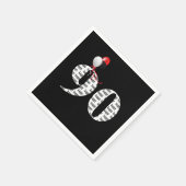 90e verjaardag feestballonnen servet (Hoek)