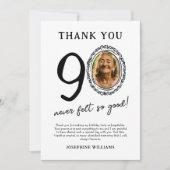 90e verjaardag foto dank je wel kaart (Voorkant)