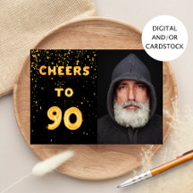 90e verjaardag foto zwarte goudkoortsfoto's