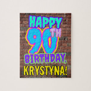 90e verjaardag ~ Fun, geïnspireerd door Urban Graf Legpuzzel