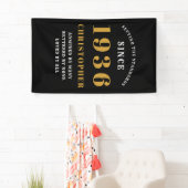 90e verjaardag Geboren in 1936 Naam toevoegen Zwar Spandoek (Insitu)