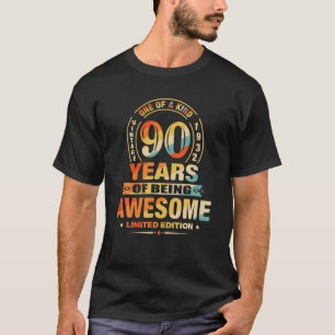 90e verjaardag geeft 90 jaar Geweldige vlek T-shirt