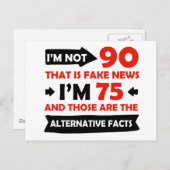 90e verjaardag geschenken briefkaart (Voorkant / Achterkant)