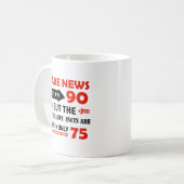 90e verjaardag geschenken koffiemok (Voorkant links)