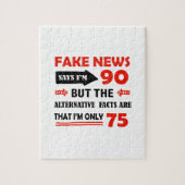 90e verjaardag geschenken legpuzzel (Verticaal)