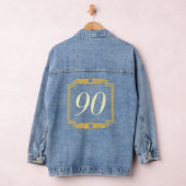 90e verjaardag Gezegde 90 jaar partij Denim Jacket (Hangar)