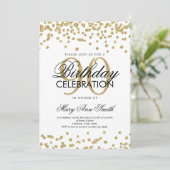 90e verjaardag Glitter Confetti Kaart (Staand voorkant)