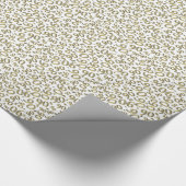 90e verjaardag Gold & White Random Number Pattern Cadeaupapier (Hoek)