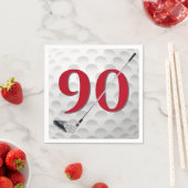 90e verjaardag golfclub servetten (Insitu)