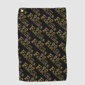 90e verjaardag golfhanddoek (Voorkant)