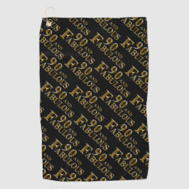 90e verjaardag golfhanddoek