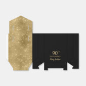 90e Verjaardag Gouden Bedank Doosje (Uitgevouwen)