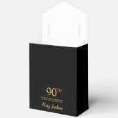 90e verjaardag Gouden Glitter Bedankt Bedankdoosjes (Open)