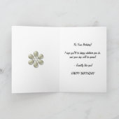 90e verjaardag gouden vlinders kaart (Binnen)