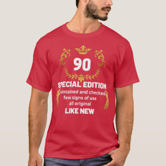 90e verjaardag grappig cadeau 90 jaar oud t-shirt