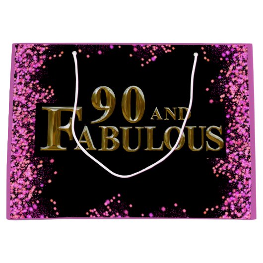 90e verjaardag groot cadeauzakje (Voorkant)