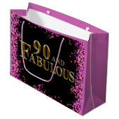 90e verjaardag groot cadeauzakje (Voorkant Gekanteld)