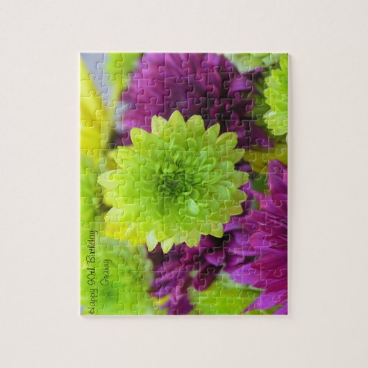 90e verjaardag grootmoeder legpuzzel (Verticaal)