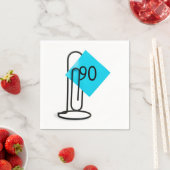 90e verjaardag Herinneringsnotitie op een papercli Servet (Insitu)