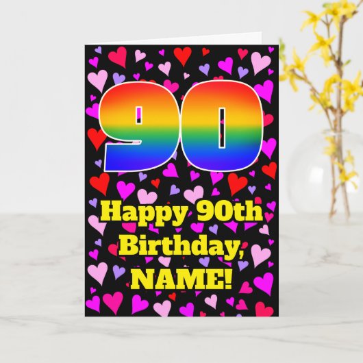 90e verjaardag: Het liefhebbende Kunstpatroon, Reg Kaart (Gele Bloem)