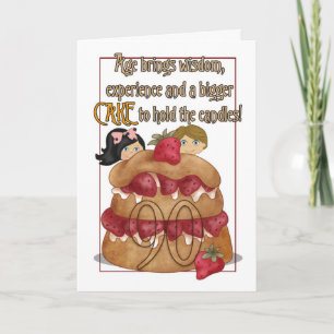 90e verjaardag - Humor - Cake Kaart