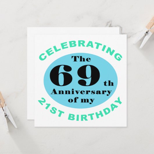 90e verjaardag Humor Kaart (Voorkant / Achterkant in situ)