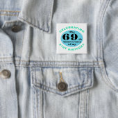 90e verjaardag Humor Vierkante Button 5,1 Cm (In situ)