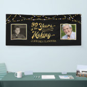 90e verjaardag in de het MAKEN Koord lichten Spandoek (Beurs)