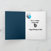 90e verjaardag kaarsen kaart (Binnen)