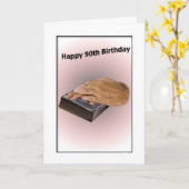 90e verjaardag Kaart met oude handen en bijbel (Gele Bloem)