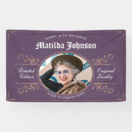 90e verjaardag Klassieke Vintage Spandoek