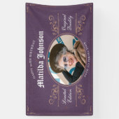 90e verjaardag Klassieke Vintage Spandoek (Verticaal)