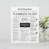 90e verjaardag krant 1935 Monotone (Staand voorkant)