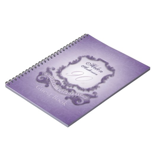 90e verjaardag  Lijst gastboek Notitieboek (Linkerzijde)