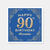 90e verjaardag Lijst van de Partij voor Blauw en G Servet (Voorkant)