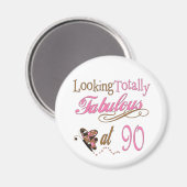 90e verjaardag magneet (Voorkant / Achterkant)