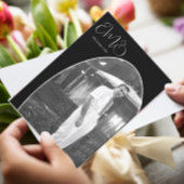 90e verjaardag man foto monogram stijlvolle verjaa kaart