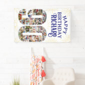 90e verjaardag met 90 fotofeesten spandoek (Insitu)