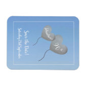 90e verjaardag met behoud van datum magneet (Horizontaal)