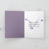 90e verjaardag met lelie van de vallei kaart (Binnen)