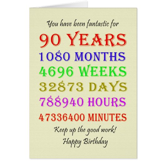 90e verjaardag Mijlpalen (Voorkant)