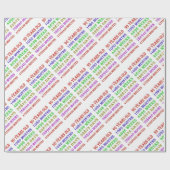 90e verjaardag Mijlpalen Cadeaupapier (Vlak)