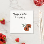 90e verjaardag Napkins Servet (Insitu)